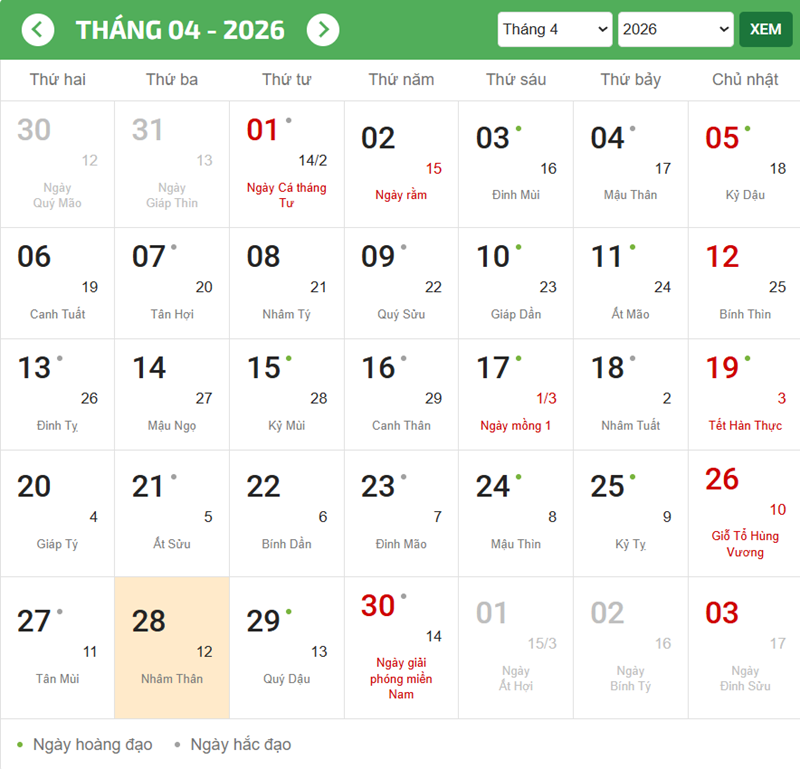 Xem ngày tốt xấu giúp bạn chủ động kế hoạch và đón nhận nguồn năng lượng tích cực từ vũ trụ.