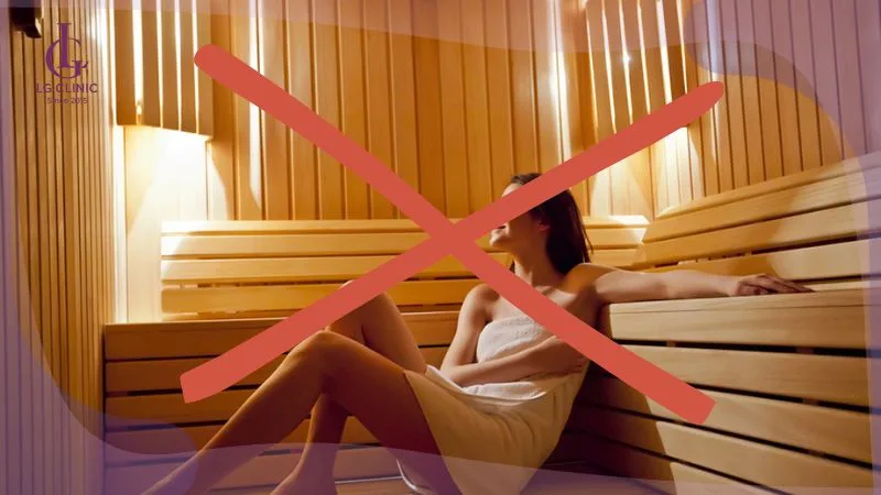 Tránh tắm nước nóng, đi bơi, xông hơi hoặc dùng sản phẩm có hương liệu mạnh ngay sau khi tẩy lông vùng kín.